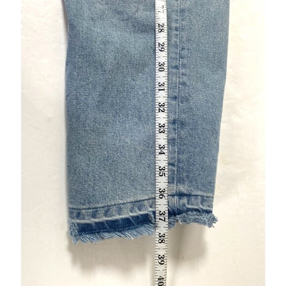 Old Navy High Rise Slouchy Straight Crop Jeans Womens 14 Nessa Frayed Hem NWT - Picture 16 of 16